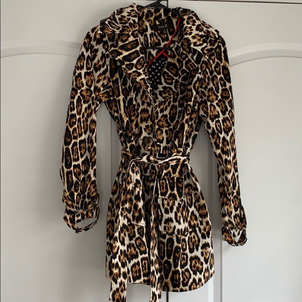 Leopard Trench Coat